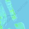 Mapa topográfico Vilano Beach, altitud, relieve