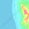 Mapa topográfico Sabang, altitud, relieve