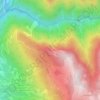 Mapa topográfico Culmine del Pai, altitud, relieve