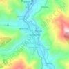 Mapa topográfico Quillabamba, altitud, relieve