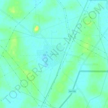 Mapa topográfico Devsar, altitud, relieve