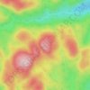 Mapa topográfico Mont Tête-Dure, altitud, relieve