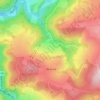 Mapa topográfico Wanneranval, altitud, relieve