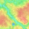 Mapa topográfico La Galussière Rive Droite, altitud, relieve