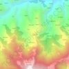Mapa topográfico Gawanal, altitud, relieve