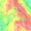 Mapa topográfico Rhes-y-cae, altitud, relieve