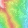 Mapa topográfico Flecchio Superiore, altitud, relieve