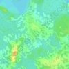 Mapa topográfico Овсянка, altitud, relieve