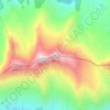 Mapa topográfico La Pare, altitud, relieve