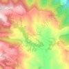 Mapa topográfico Горњи Бранетићи, altitud, relieve