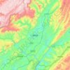 Mapa topográfico 建始县, altitud, relieve