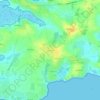 Mapa topográfico Ker Eugène, altitud, relieve
