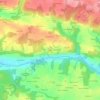 Mapa topográfico Kerfec, altitud, relieve