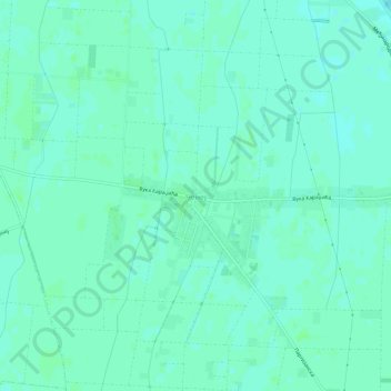 Mapa topográfico Cenej, altitud, relieve