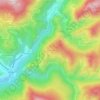 Mapa topográfico Les Crottes, altitud, relieve
