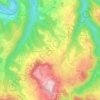 Mapa topográfico Arnoux, altitud, relieve