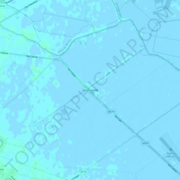 Mapa topográfico Sette Sorelle, altitud, relieve
