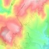 Mapa topográfico Presandães, altitud, relieve
