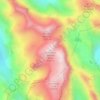 Mapa topográfico La Mortice sommet Nord, altitud, relieve