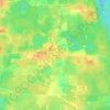 Mapa topográfico Chason, altitud, relieve