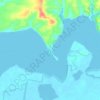 Mapa topográfico Metung, altitud, relieve