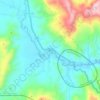 Mapa topográfico Tawas, altitud, relieve