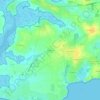 Mapa topográfico Ker Louis, altitud, relieve