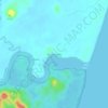 Mapa topográfico Punta Gorda, altitud, relieve
