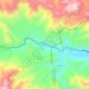 Mapa topográfico La Soledad, altitud, relieve