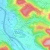 Mapa topográfico Dangstetten, altitud, relieve