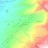 Mapa topográfico Los Pajales, altitud, relieve