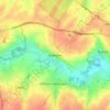 Mapa topográfico Avennes, altitud, relieve