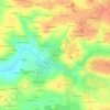Mapa topográfico La Hubaudière, altitud, relieve