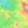 Mapa topográfico Piedrasluengas, altitud, relieve