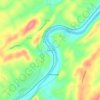Mapa topográfico Riverville, altitud, relieve