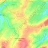 Mapa topográfico Les Boulards, altitud, relieve