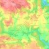Mapa topográfico Kerlévic, altitud, relieve