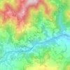 Mapa topográfico Brioli, altitud, relieve