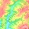 Mapa topográfico Фадеята, altitud, relieve