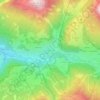 Mapa topográfico Plan da Tieja, altitud, relieve