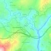 Mapa topográfico Gaiteiras, altitud, relieve