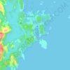 Mapa topográfico Baie-Rouge, altitud, relieve