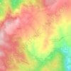 Mapa topográfico Junqueira, altitud, relieve