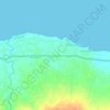 Mapa topográfico Tanjung Bumi, altitud, relieve