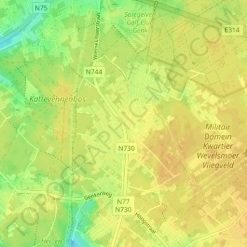 Mapa topográfico Wiemesmeer, altitud, relieve