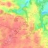 Mapa topográfico Le Sourd, altitud, relieve