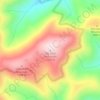 Mapa topográfico Big Bald Mountain, altitud, relieve