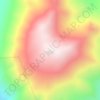 Mapa topográfico Cerro Bola, altitud, relieve