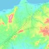 Mapa topográfico Tampilisan, altitud, relieve