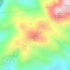 Mapa topográfico Mount Marshall, altitud, relieve